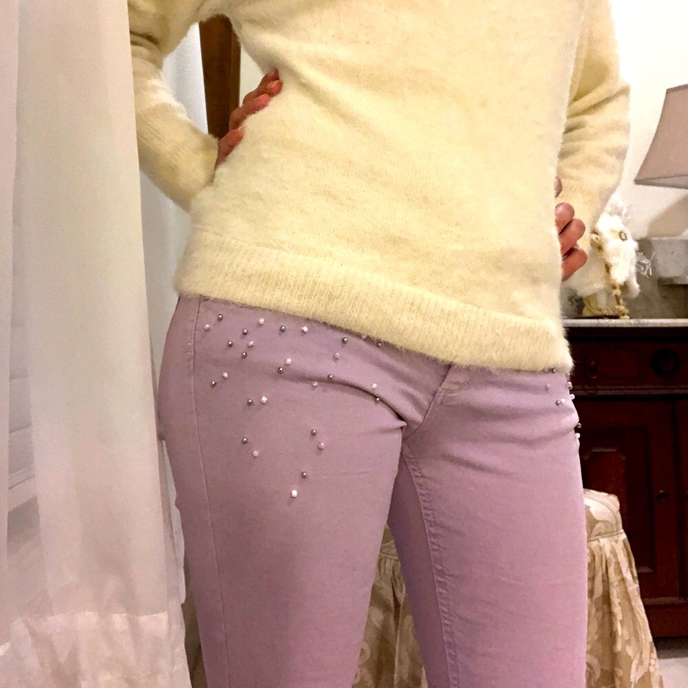 Only” Purple / Violet jeans, beaded - Size S - Picture 3 of 8